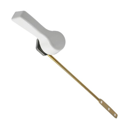 Thrifco Plumbing Universal Front Mount Toilet Tank Trip Lever, White 4402280